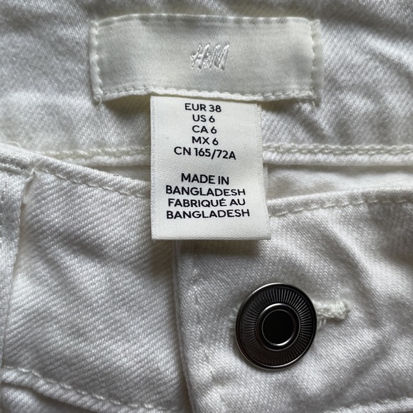 H&M White Wide Leg Jeans - Picture 3 of 5